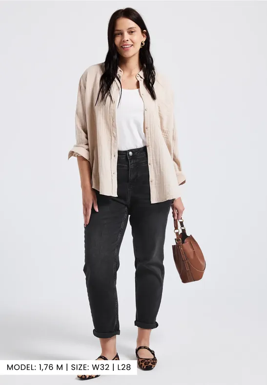 Jeans en coupe casual Black washed