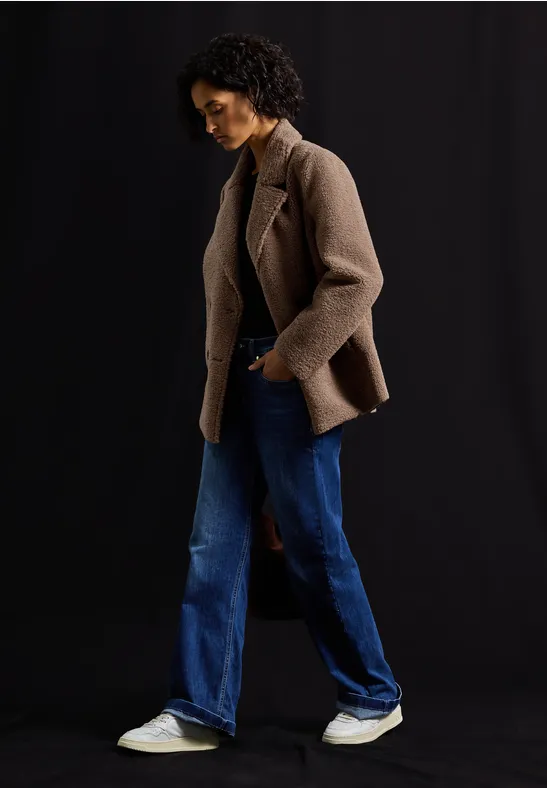 Teddy Caban Jacke rocky brown