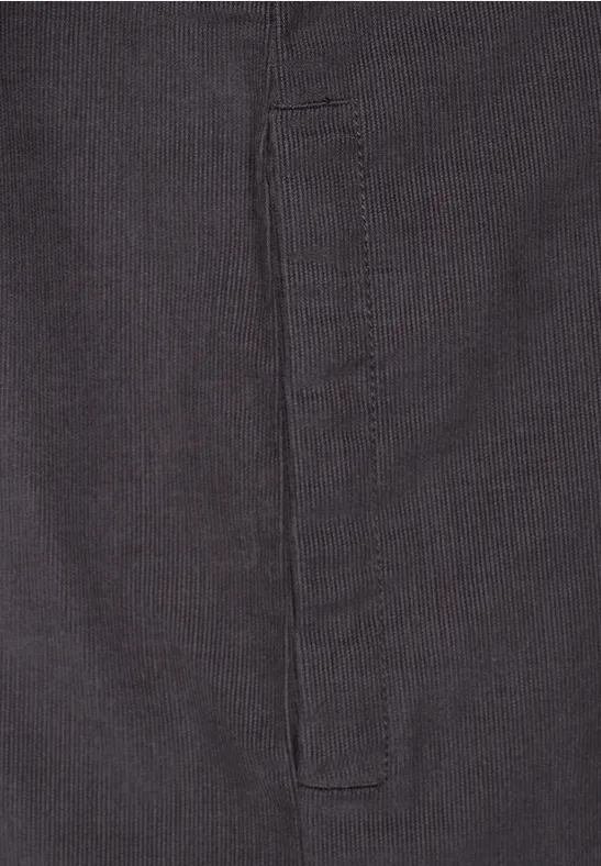 Cordkleid mit Taschen dark pure grey