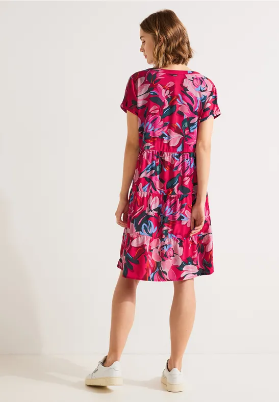 Tunikakleid mit Print berry rose