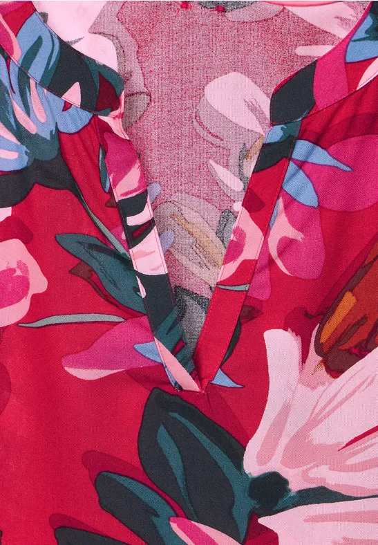 Tunikakleid mit Print berry rose