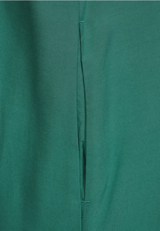 Kleid in Viskose lagoon green