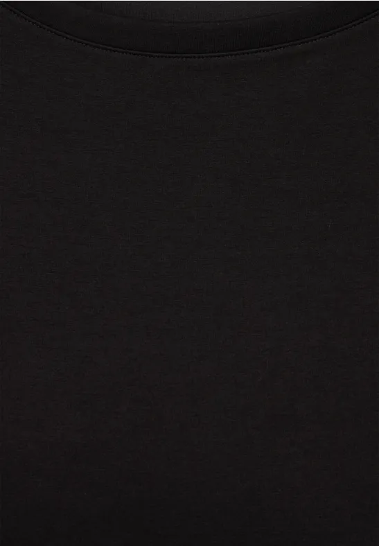 Sweatkleid in Unifarbe Black