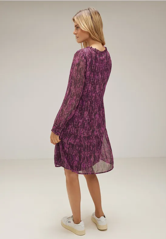 Zartes Tunikakleid purple brown