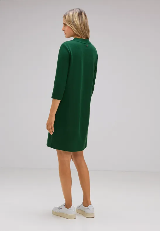 Shirtkleid in Unifarbe gentle green