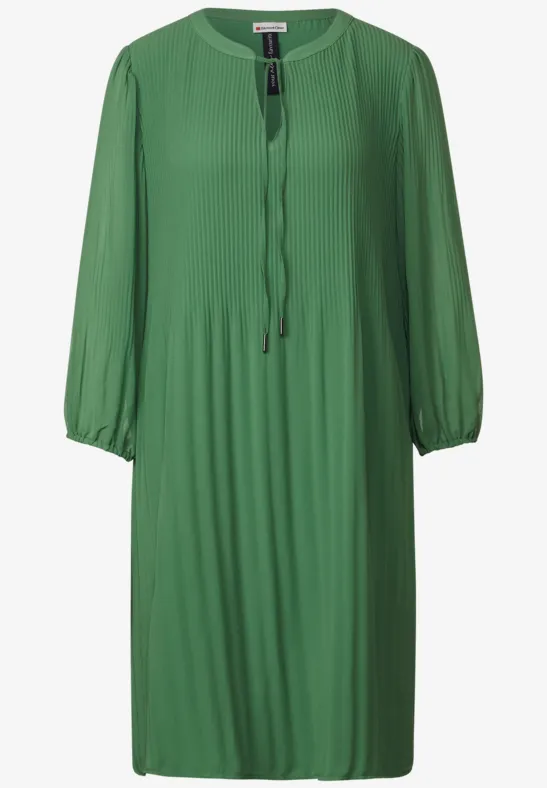 Plisseé Tunikakleid dull gentle green