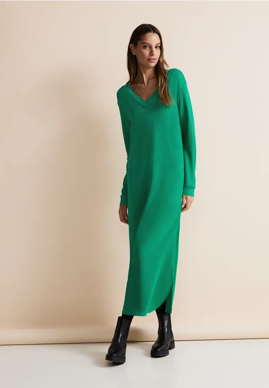 Robe maxi en tricot fresh spring green