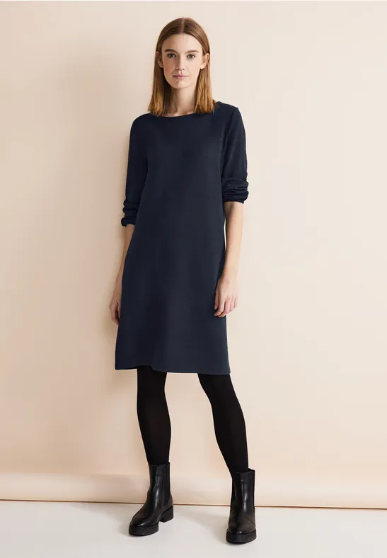 Ottoman jurk deep blue