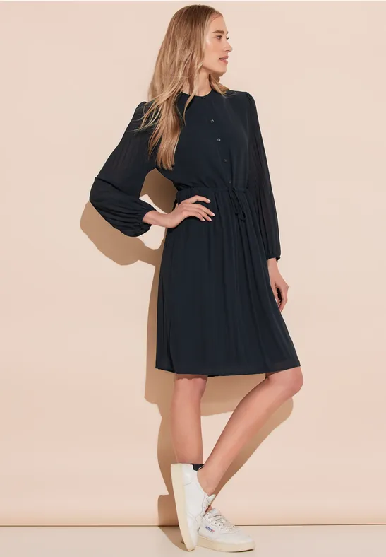 Robe plissée deep blue