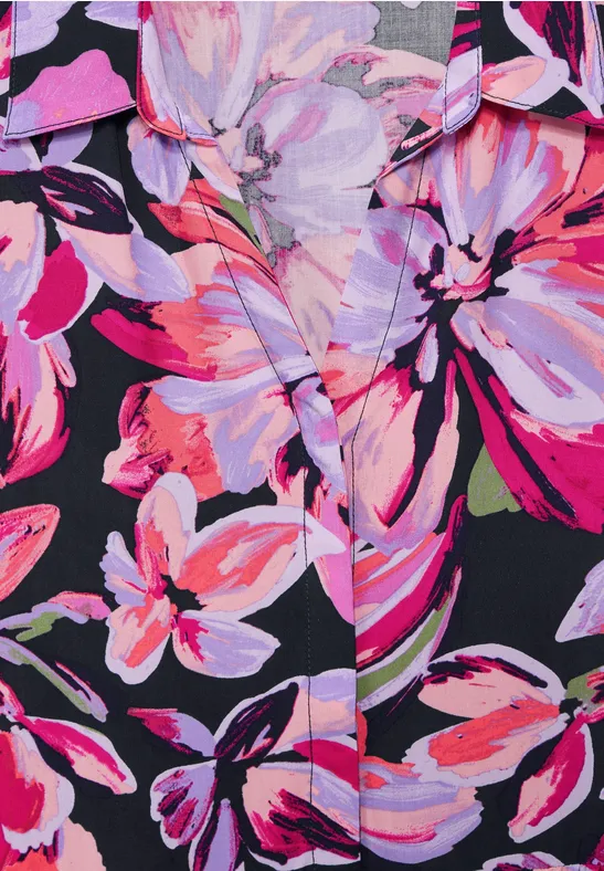 Midi-jurk met print magnolia pink