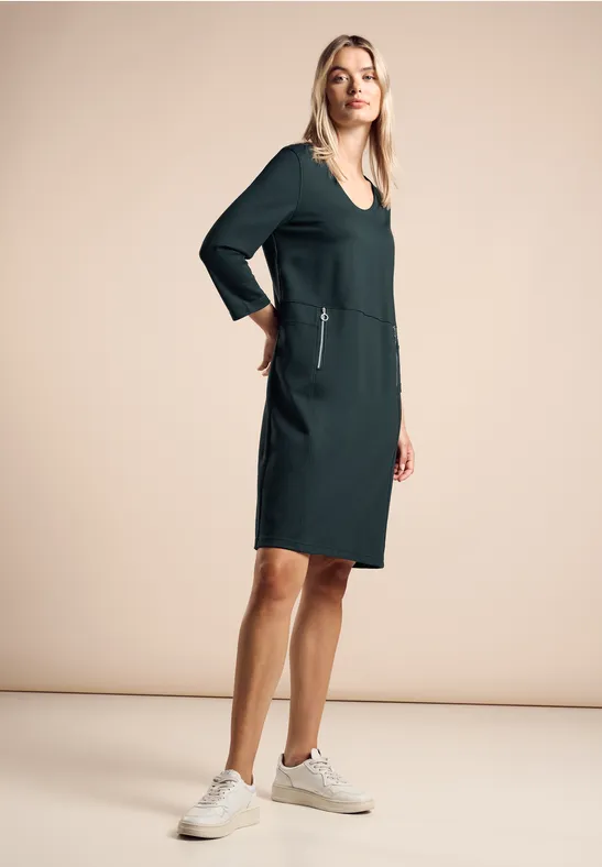 Sweatkleid hunter green