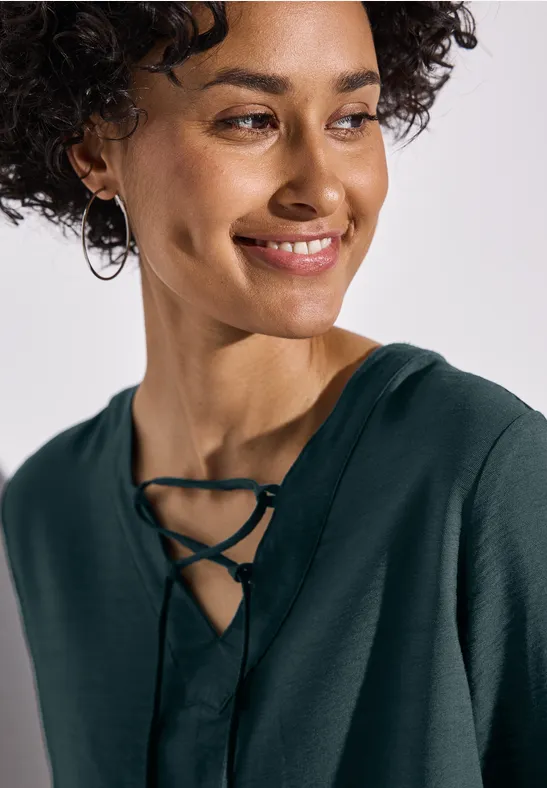 Robe en couleur unie hunter green
