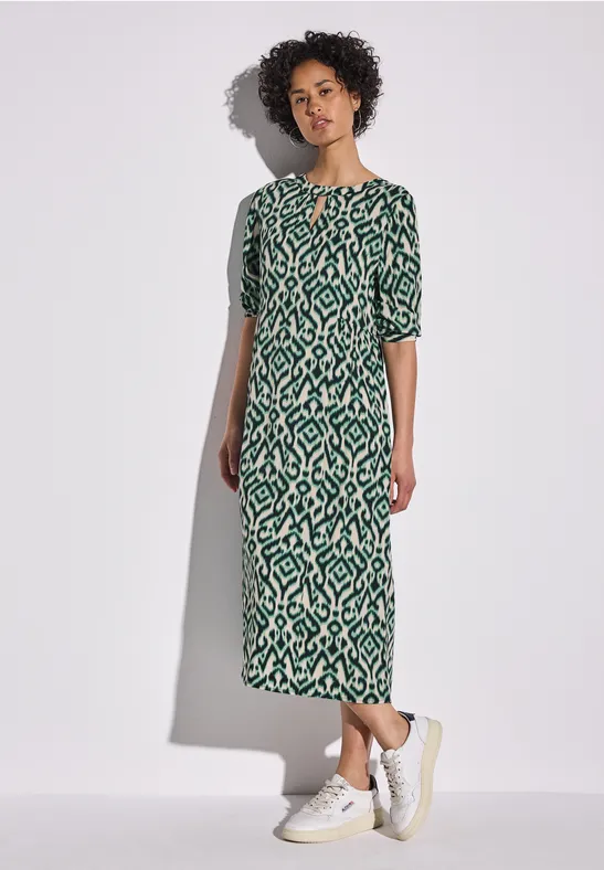 Robe imprimée hunter green