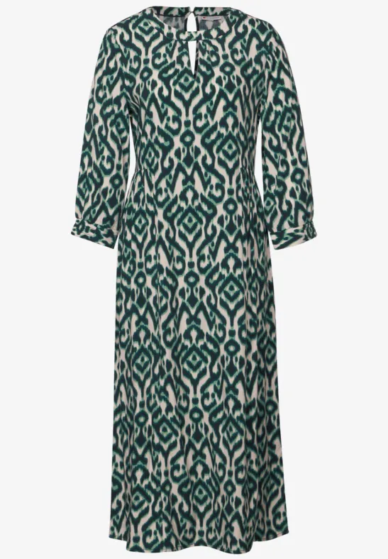 Robe imprimée hunter green