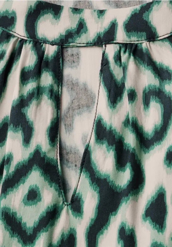 Robe imprimée hunter green