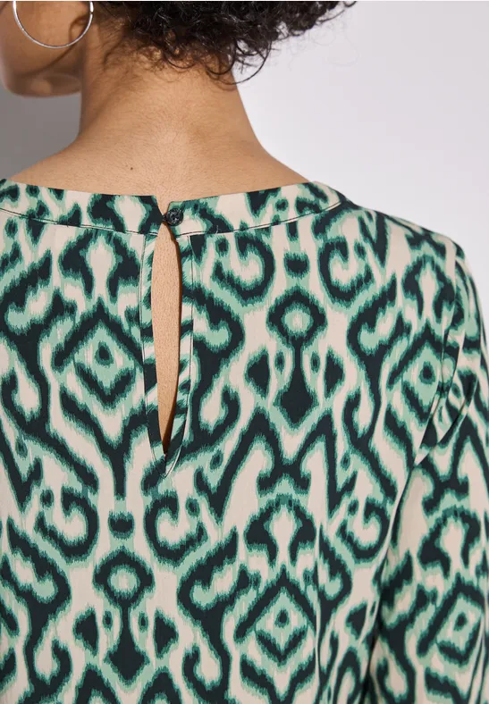 Robe imprimée hunter green