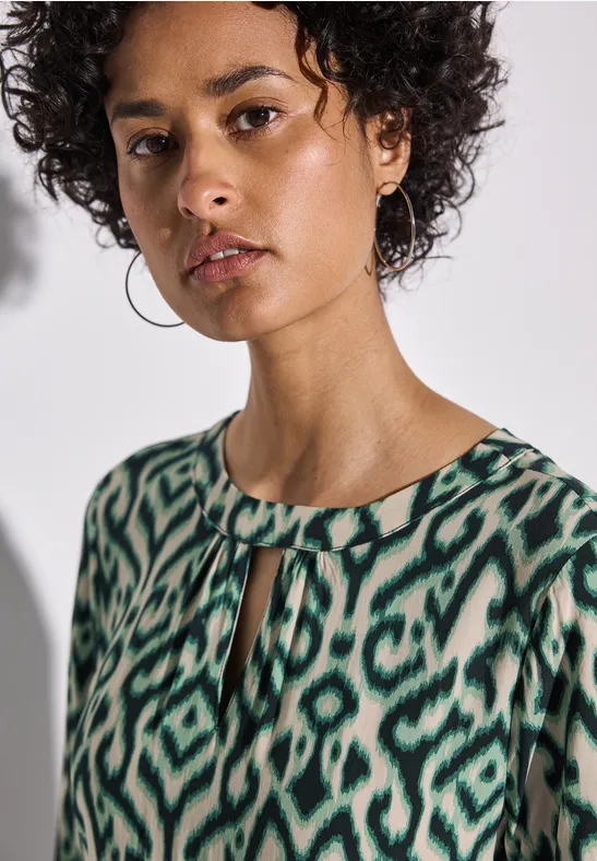 Robe imprimée hunter green