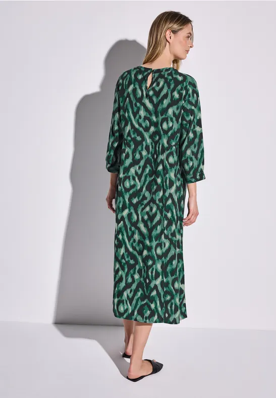Robe imprimée hunter green