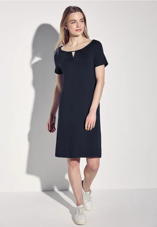Jersey jurk deep blue