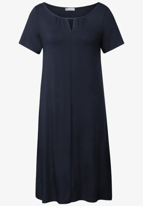 Jersey jurk deep blue