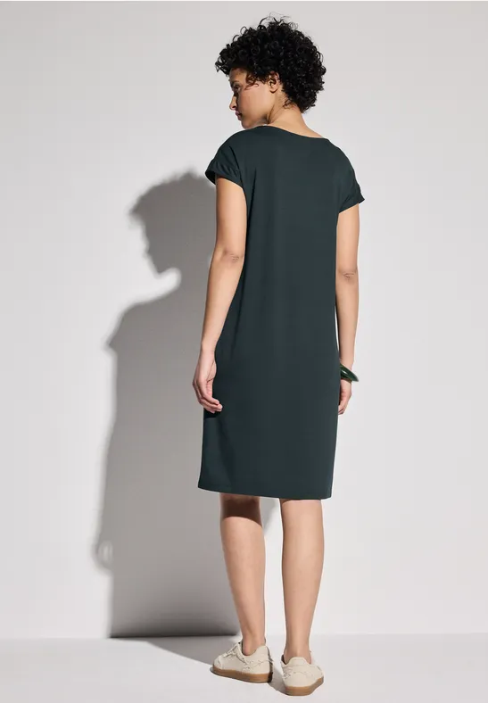 Jersey Kleid hunter green