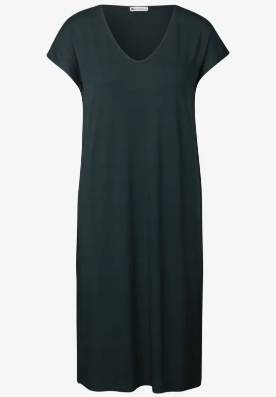 Jersey Kleid hunter green