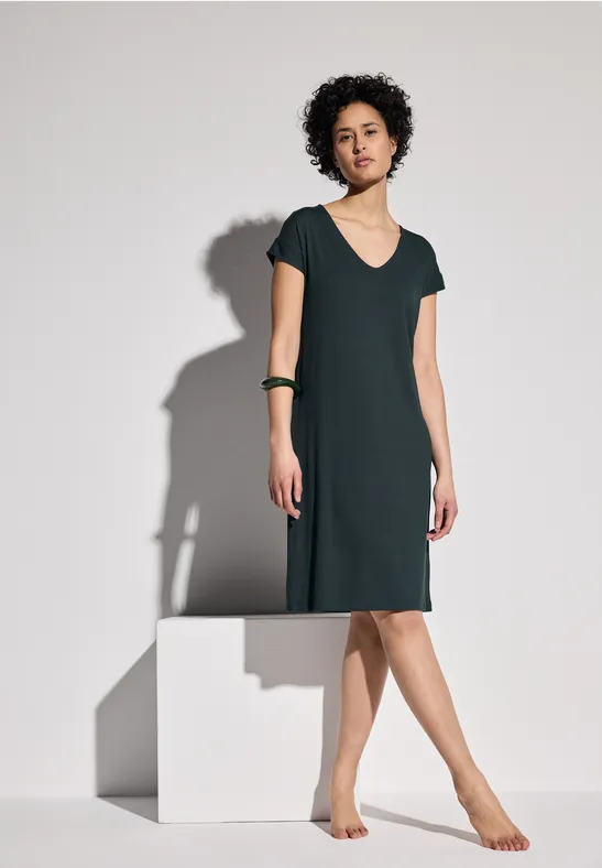 Jersey Kleid hunter green