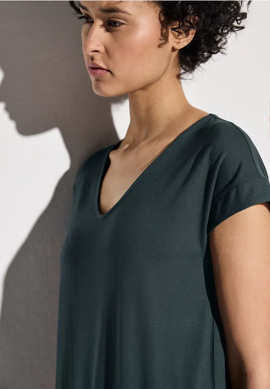 Jersey Kleid hunter green