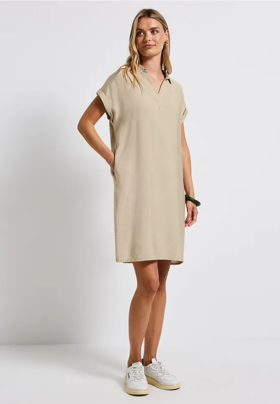 T-Shirt Kleid coastal beige