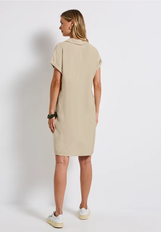 T-Shirt Kleid coastal beige