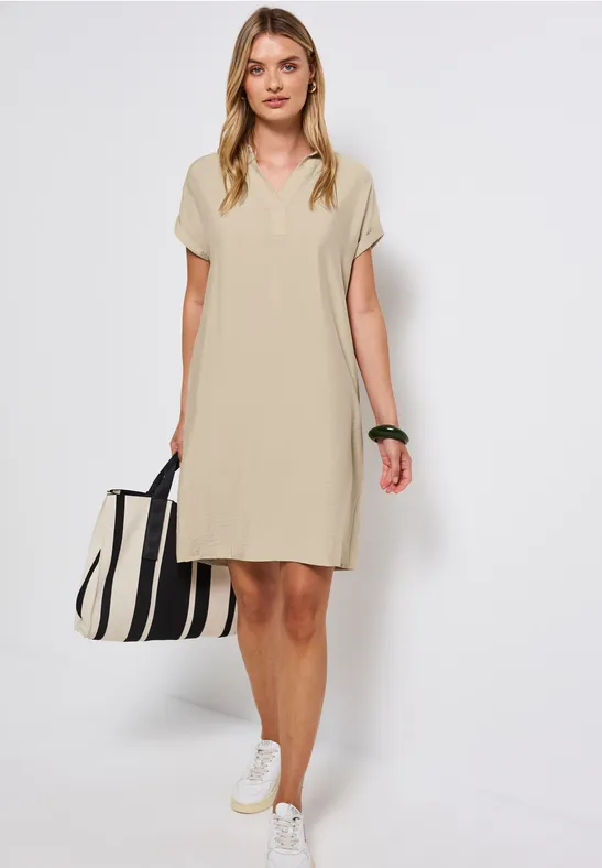 T-Shirt Kleid coastal beige