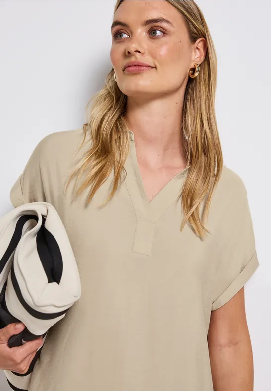 T-Shirt Kleid coastal beige