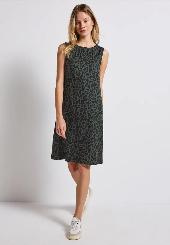 Robe à motifs mid green