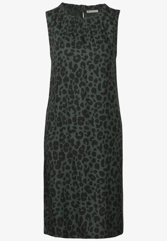 Robe à motifs mid green