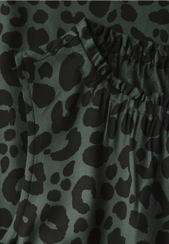 Robe à motifs mid green