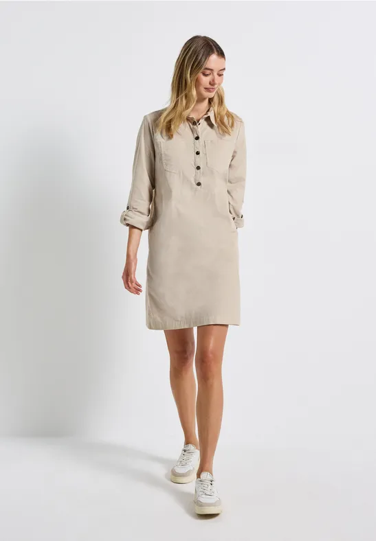 Corduroy jurk malted beige
