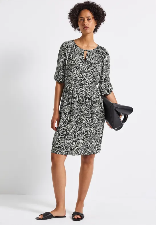 Tuniekjurk met patroon pine grove green