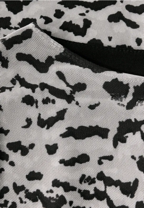 Robe en maille à motifs morning beige