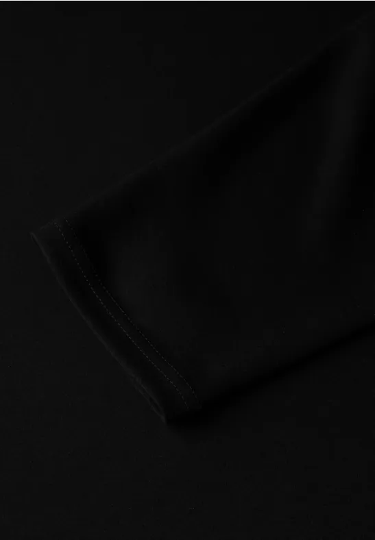 Sweat jurk met splitten Black