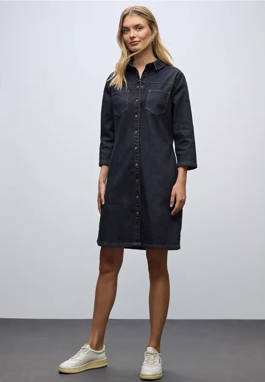 Denim jurk in een rins look null