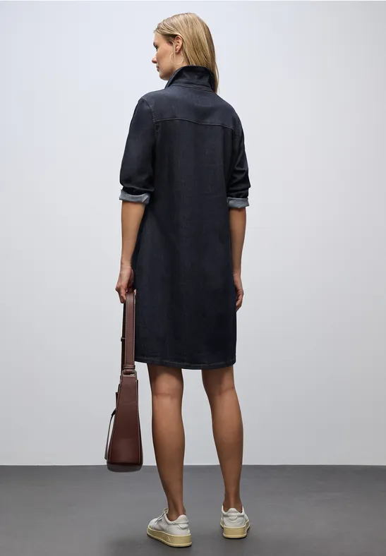 Denim jurk in een rins look null