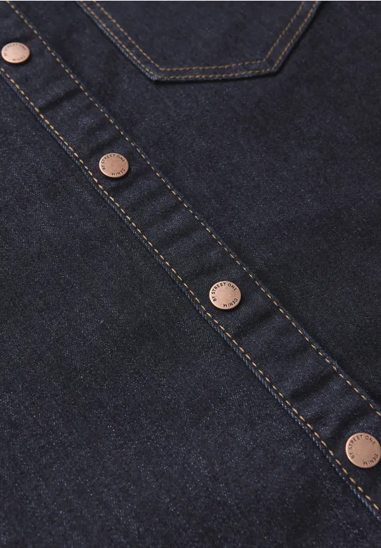Denim jurk in een rins look null
