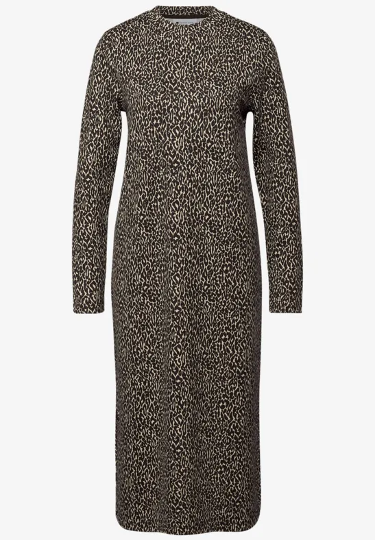 Midi-jurk molten earth