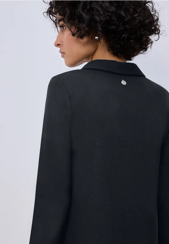 Jurk in effen kleur shadowed navy