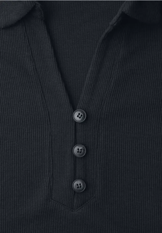 Jurk in effen kleur shadowed navy