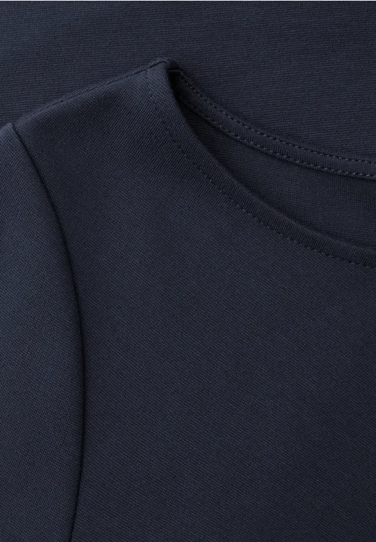 Midi-Kleid mit Knotendetail shadowed navy