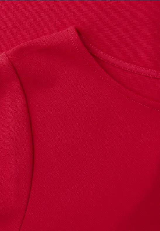 Midi-Kleid mit Knotendetail salsa red