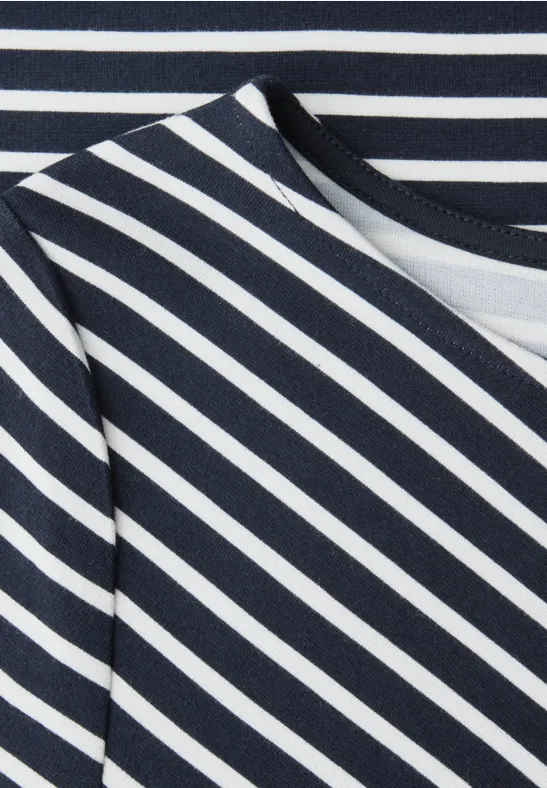 Midi-Kleid mit Knotendetail shadowed navy