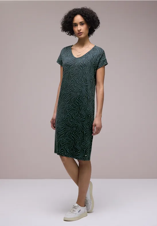 Jurk met patroon cool vintage green