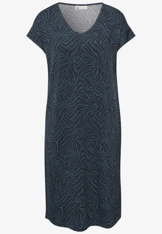 Jurk met patroon cool vintage green